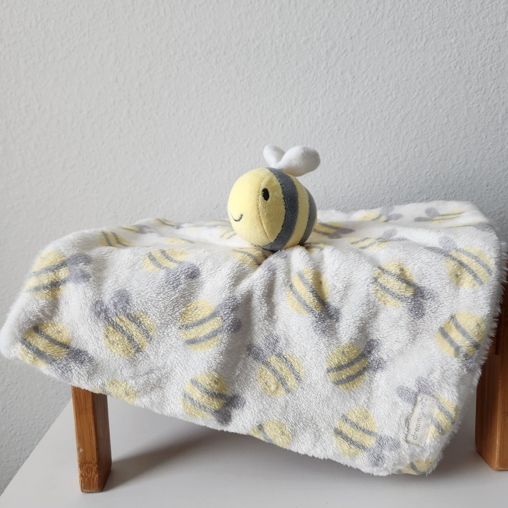 DreamGro Dream Gro Plush BUSY BEE Buddy Blankie Security Blanket Lovey Baby‎ Toy